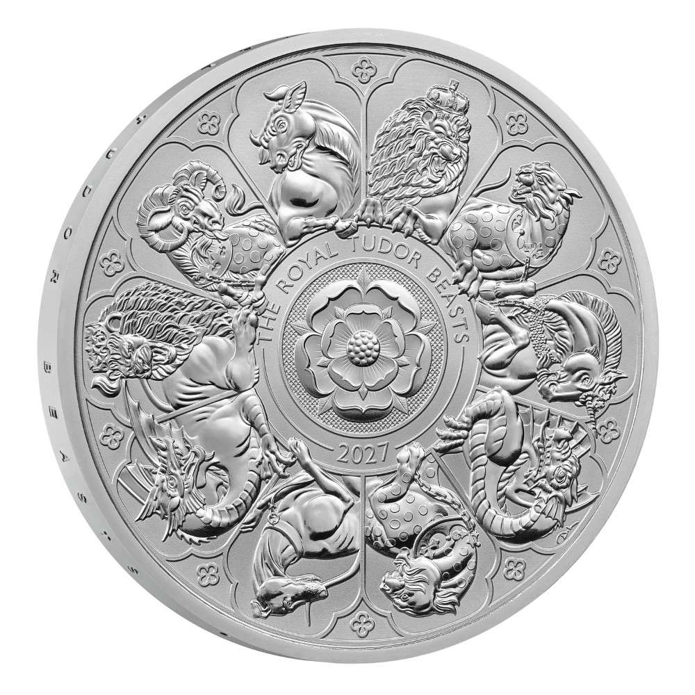 2027 Royal Tudor Beasts Completer 1 Oz Silver Proof 2-Coin Set - Image 4