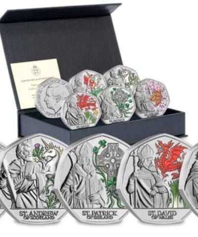 2024 Jersey – Patron Saints 50p Coloured 5-Coin Set