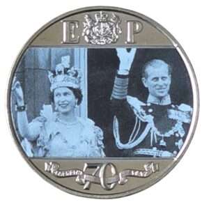 2021 Gibraltar 7 Decades of Devotion Photographic Half Crown Proof Coin in Capsule