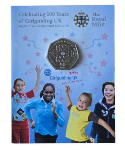 2010 Girlguiding 50p BU Small Mint Pack