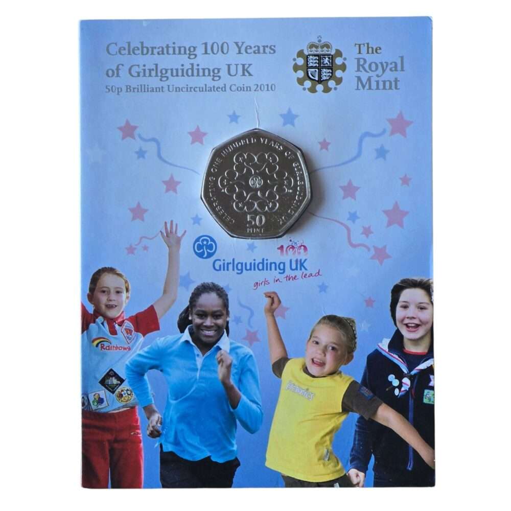 2010 Girlguiding 50p BU Small Mint Pack