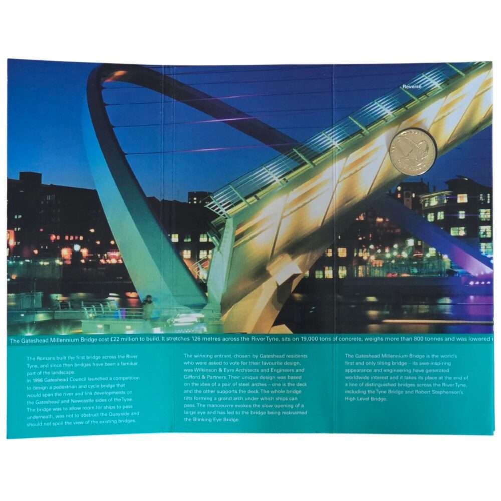 2007 UK Gateshead Millennium Bridge England £1 BU