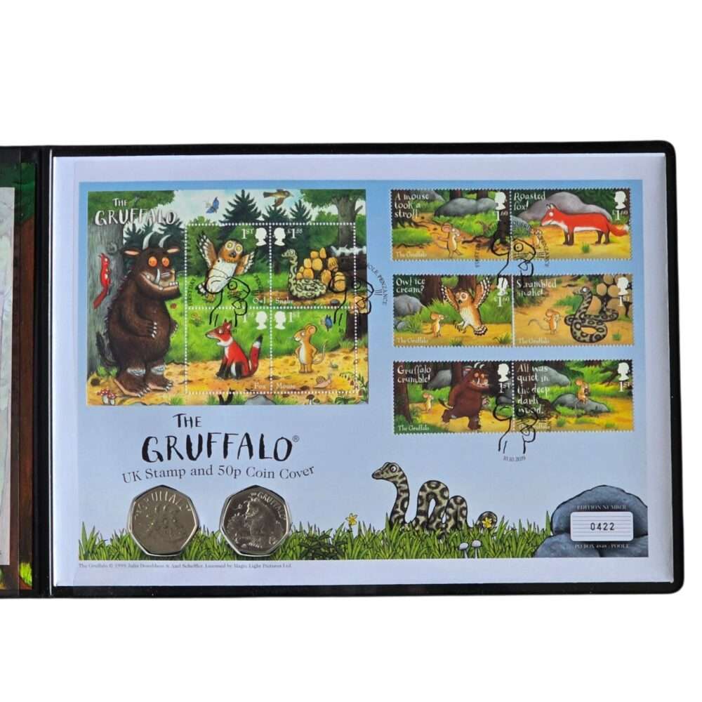 2019 Gruffalo Ultimate 2x 50p BU Premium Coin Cover by WM
