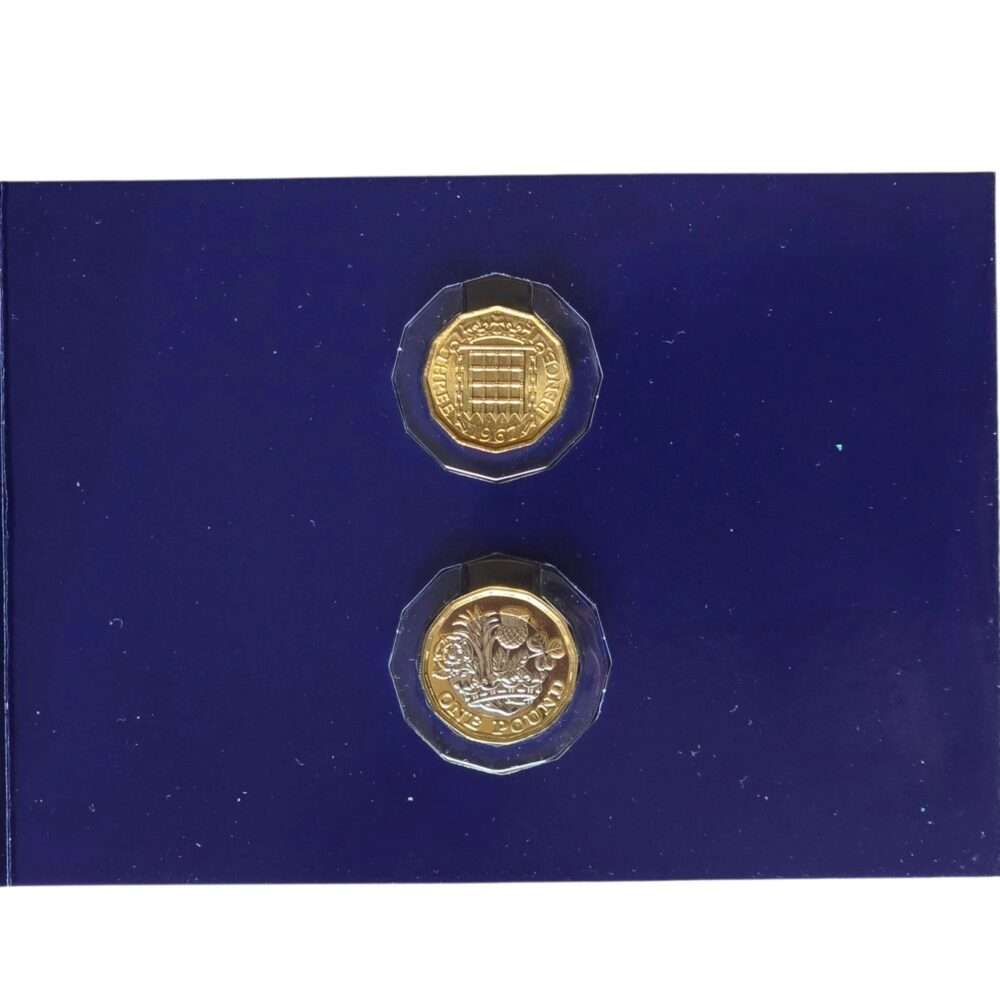 2017 Nations of Crown £1 BU with 1937 Three Penny CC Pack