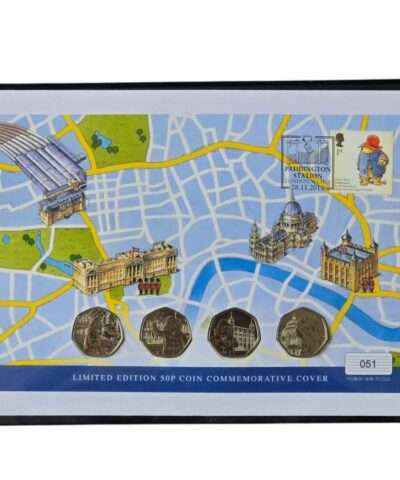 2018 – 2019 Paddington Bear Ultimate 4x 50p BU Premium Coin Cover by WM