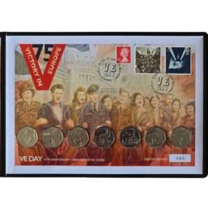 2020 Isle of Man Victory Ultimate 7x 50p BU Premium Coin Cover by WM