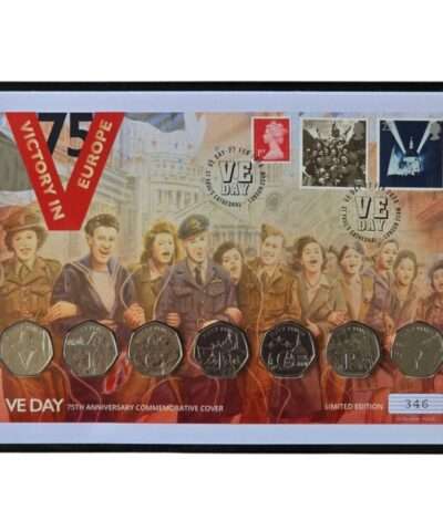 2020 Isle of Man Victory Ultimate 7x 50p BU Premium Coin Cover by WM