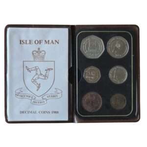 1988 Isle of Man 6-Coin Set incl. Personal Computer Large Uncirculated 50p