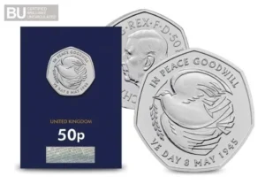 2025 VE-Day 80th Anniversary BU 50p Certified CC