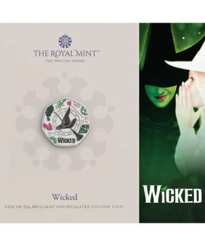 2026 Wicked 50p Coloured BU Dispatched late September