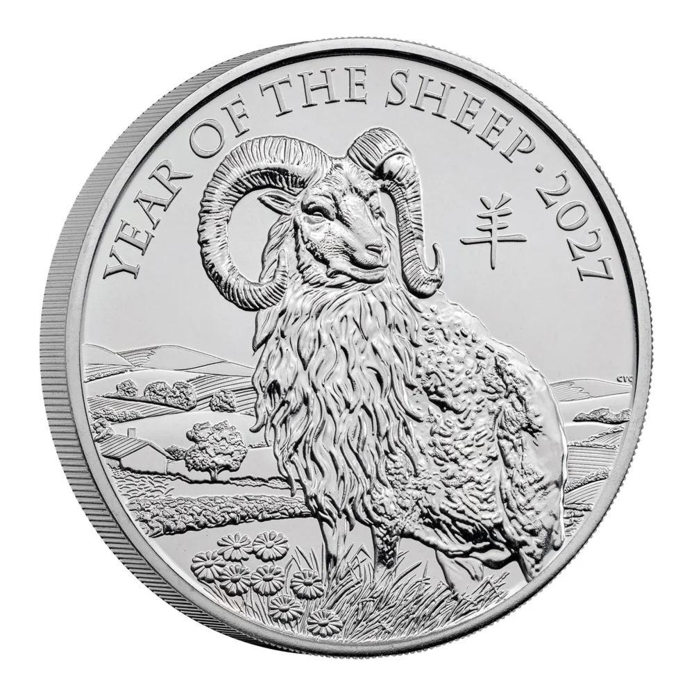 2027 Lunar Year of Sheep £5 BU