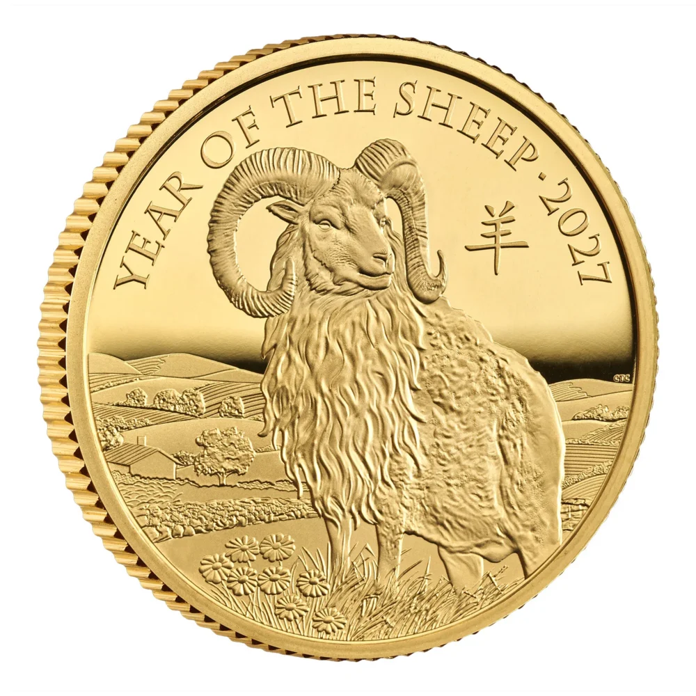 2027 Lunar Year of Sheep 1/4 Oz Gold Proof