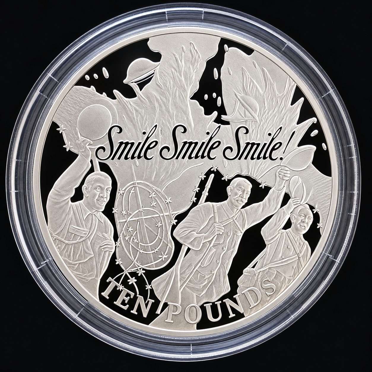 2008 Alderney WWI Propaganda 5 Oz Sterling Silver Proof .925 with Box and COA