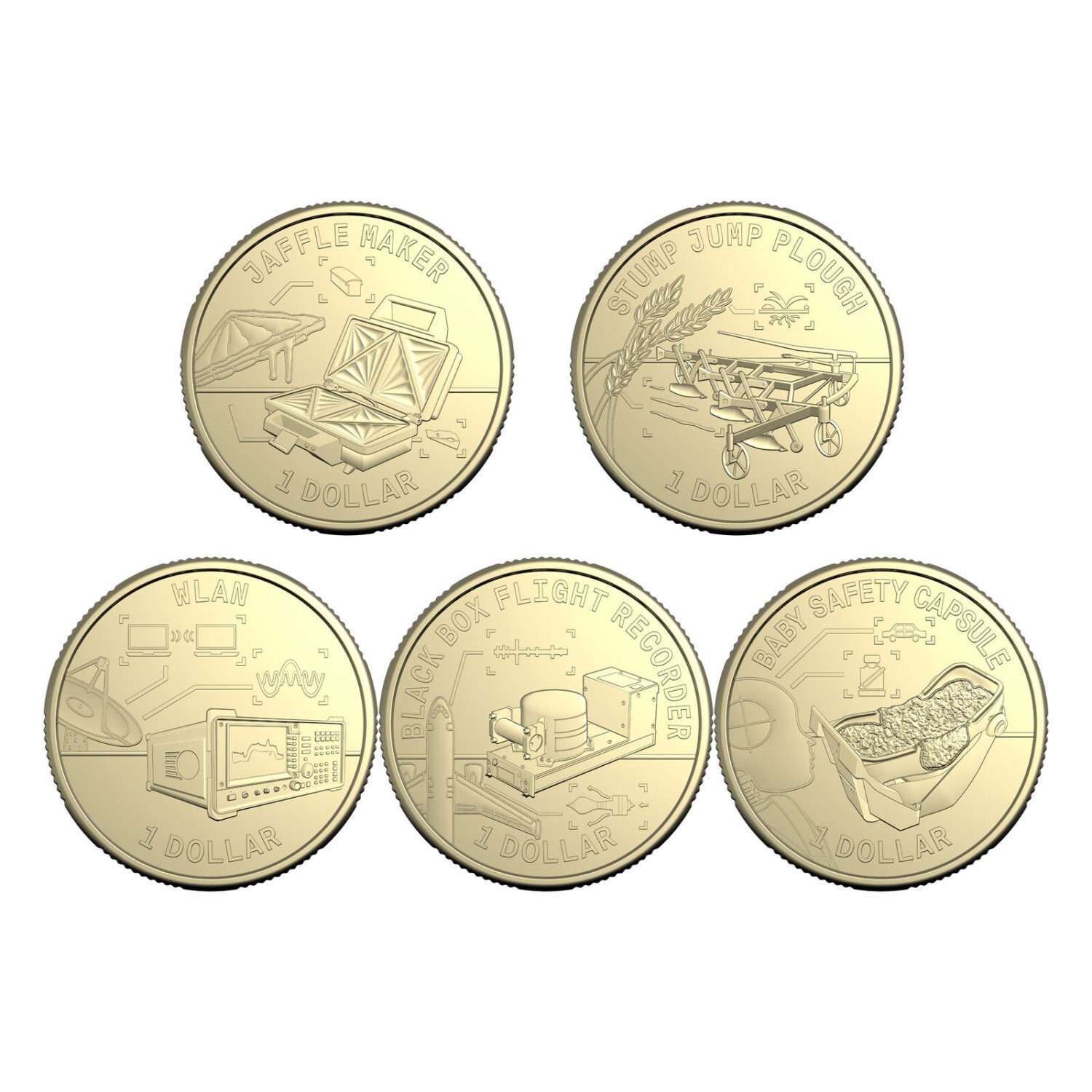 Australia 2026 Bright Ideas $1 5-Coin Collectable in Folder Set