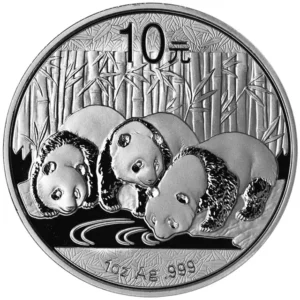 2013 China - Panda 10 Yuan 30g Silver Coin in Capsule