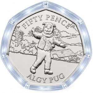 2020 Isle of Man Rupert Bear 'Algy Pug' 50p Coin in Capsule