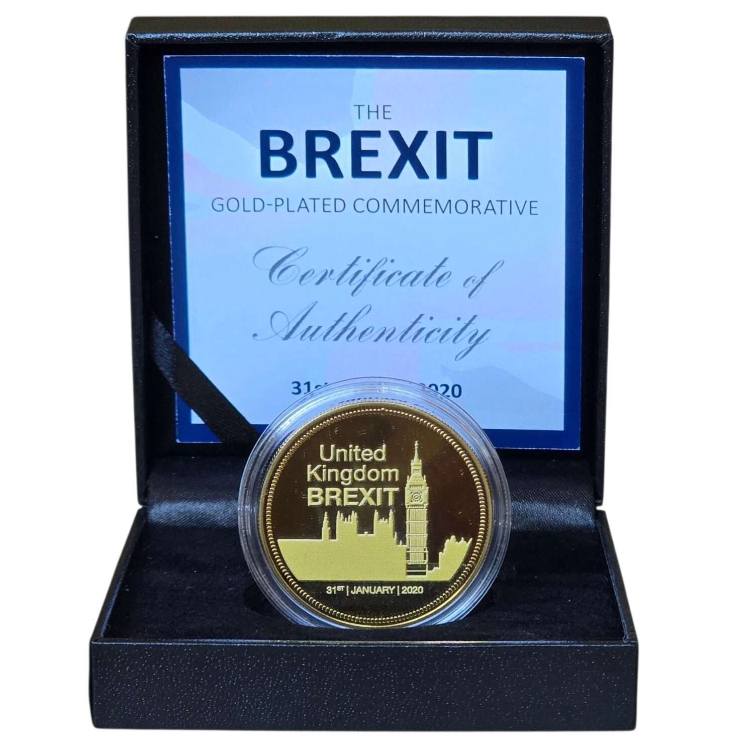 2020 Brexit Gold Plated Proof Commemorative