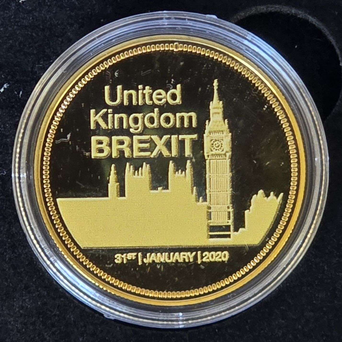 2020 Brexit Gold Plated Proof Commemorative