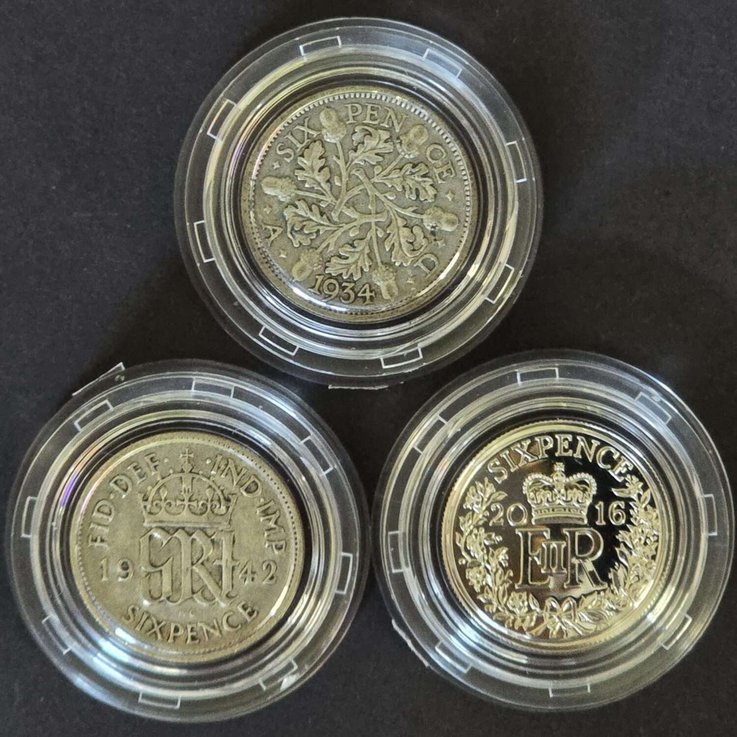 2015 UK Windsor Silver Sixpence 6p 3-Coin Mint Pack