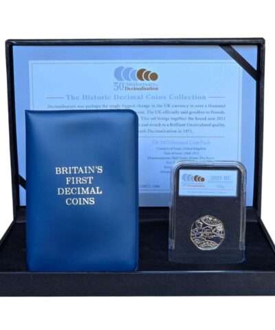 2021 50th Anniversary of Decimalisation 50p BU and Britains First Decimal Coin Set