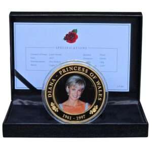 2017 Cook Islands - Diana Princess of Wales Large $5 Gold Plated Proof