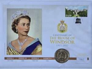 2017 House of Windsor UK Coin £5 BU Coin Cover PNC by WM