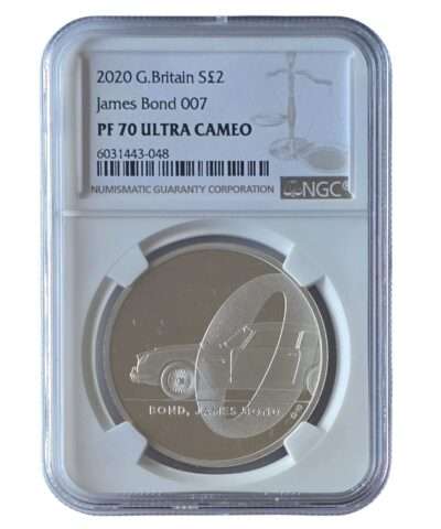 2020 James Bond 01 ‘Bond, James Bond’ 1 Oz Silver Proof PF70 Ultra Cameo