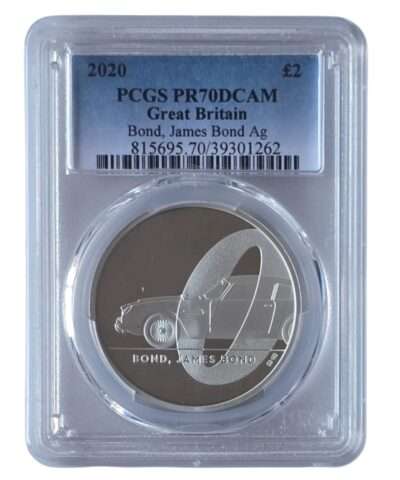 2020 James Bond 01 ‘Bond, James Bond’ 1 Oz Silver Proof PR70DCAM