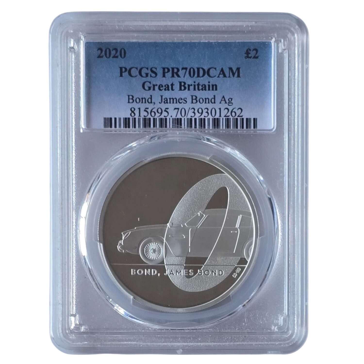 2020 James Bond 01 'Bond, James Bond' 1 Oz Silver Proof PR70DCAM