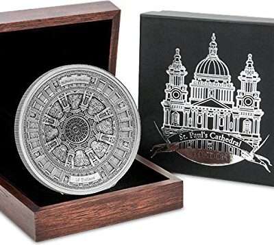 2017 Samoa St Paul Cathedral 100g Silver Antique Finish