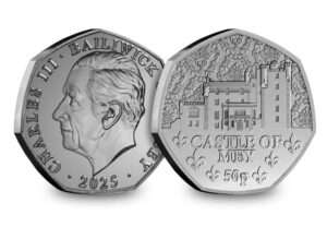 2025 Jersey Castle of Mey 50p BU Coin in Capsule