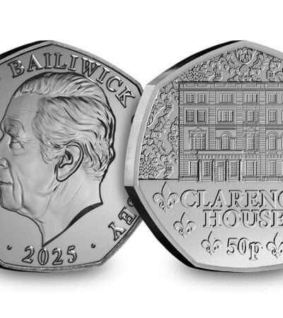 2025 Jersey Clarence House 50p BU Coin in Capsule