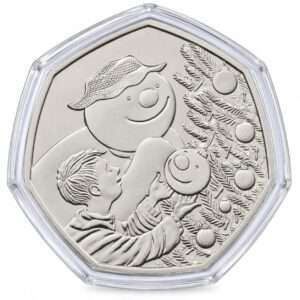 2026 The Snowman 50p BU Coin in Capsule
