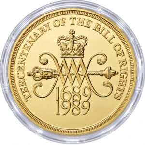 1989 Bill of Rights £2 BU Coin in Capsule