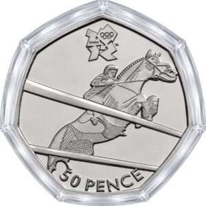 2011 Equestrian - London Olympics BU 50p Coin in Capsule