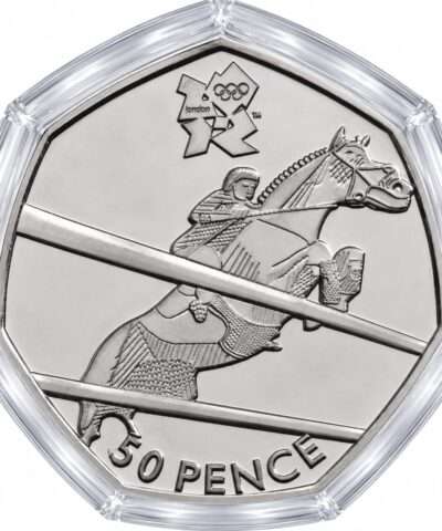 2011 Equestrian – London Olympics BU 50p Coin in Capsule