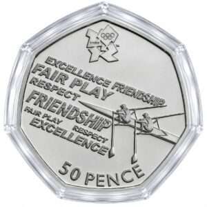 2011 Rowing - London Olympics BU 50p Coin in Capsule