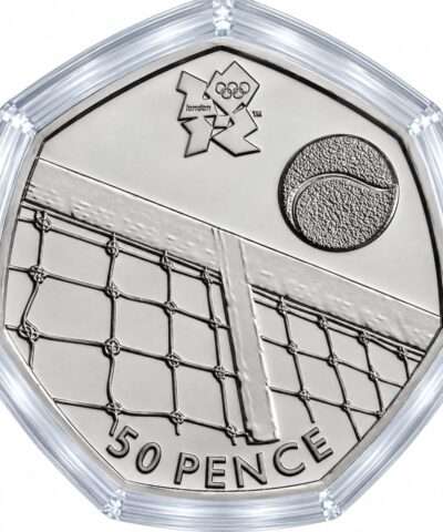 2011 Tennis – London Olympics BU 50p Coin in Capsule