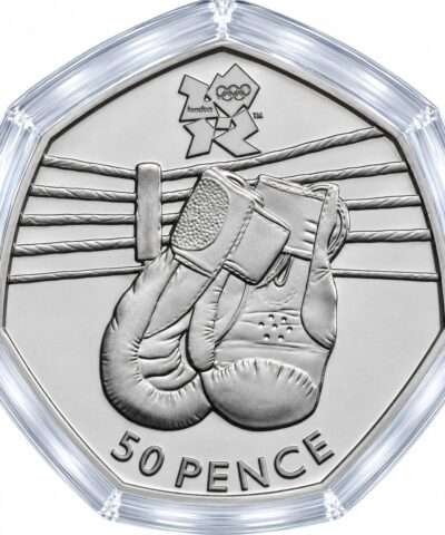 2011 Boxing – London Olympics BU 50p Coin in Capsule
