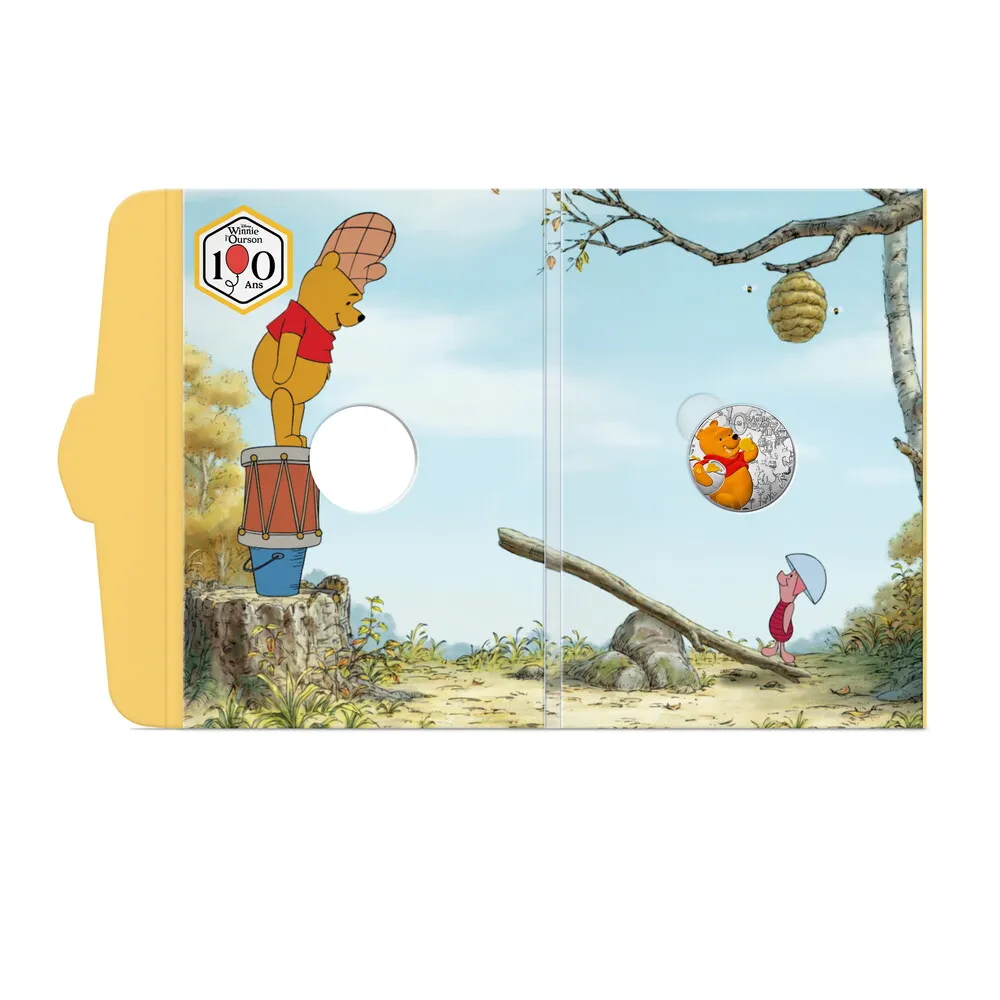 2026 France - Disney Animation Classics - Winnie the Pooh 10€ Silver Coloured BU - Image 4