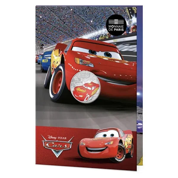 2026 France - Disney Animation Classics - Cars 10€ Silver Coloured BU