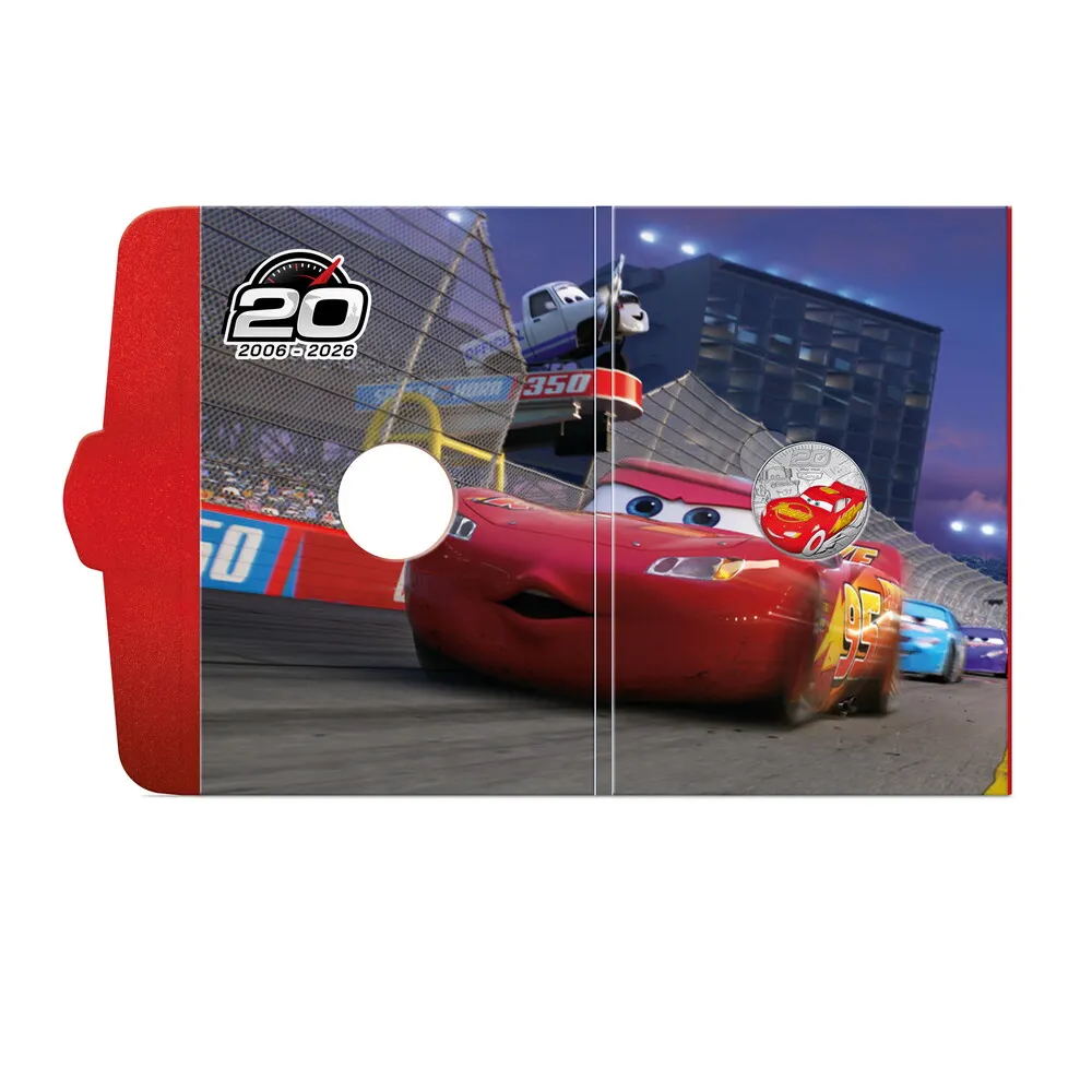 2026 France - Disney Animation Classics - Cars 10€ Silver Coloured BU