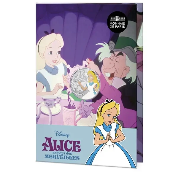 2026 France - Disney Animation Classics - Alice in Wonderland 10€ Silver Coloured BU