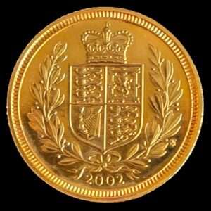 2002 Queen Elizabeth II Golden Jubilee Half BU Sovereign - London