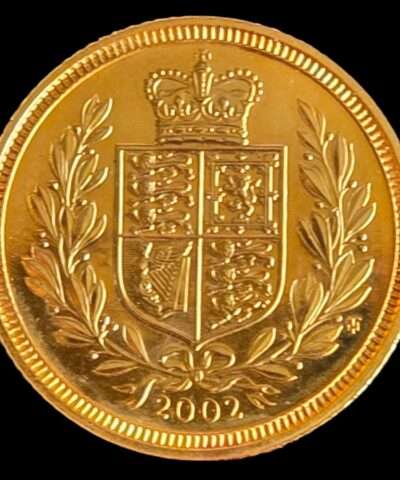 2002 Queen Elizabeth II Golden Jubilee Half BU Sovereign – London