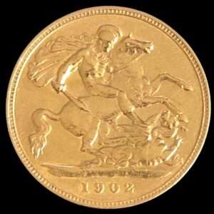 1902 King Edward VII Half Sovereign - London
