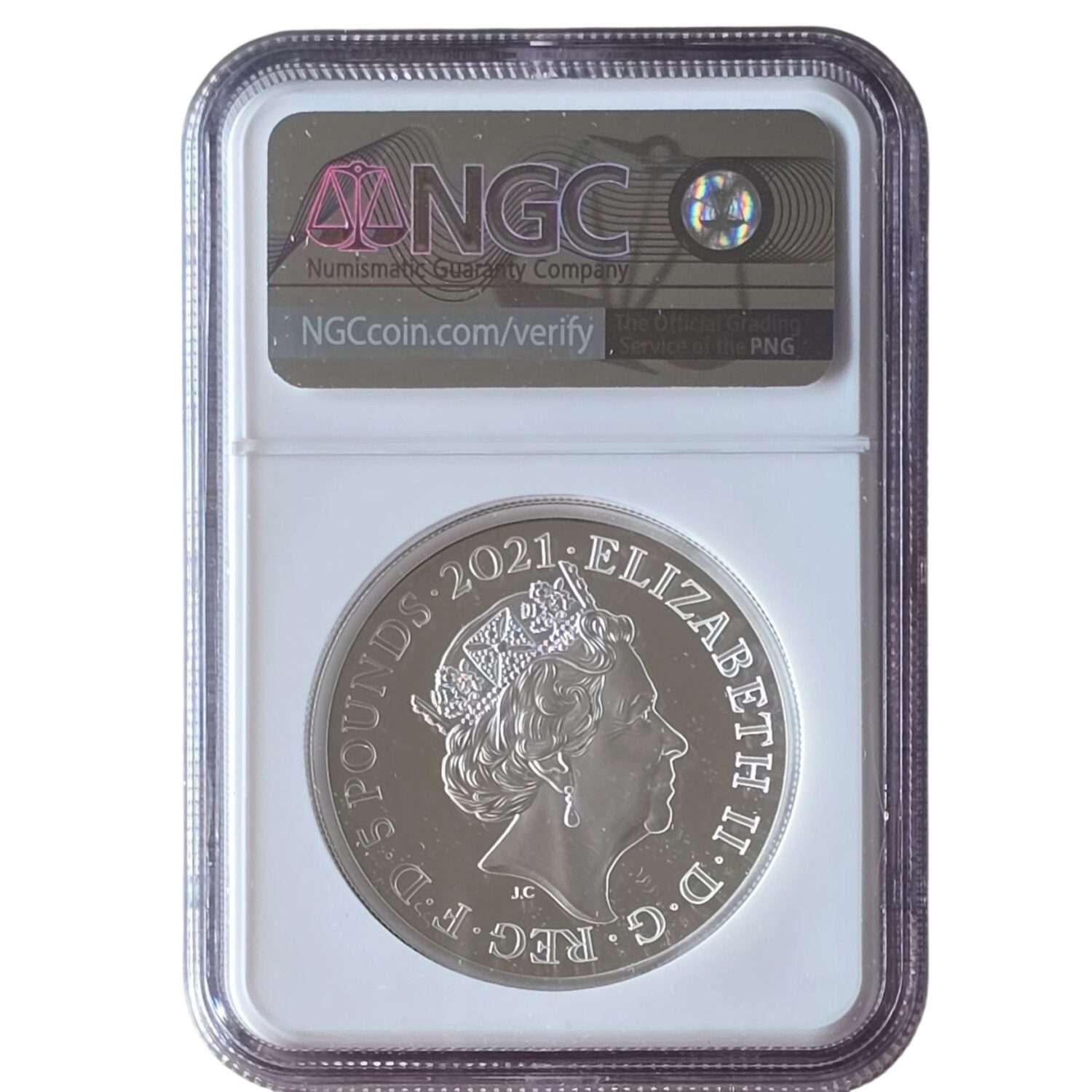 2021 UK The Gothic Crown - Victoria Portrait 2 Oz Silver Proof PF70 NGC Graded