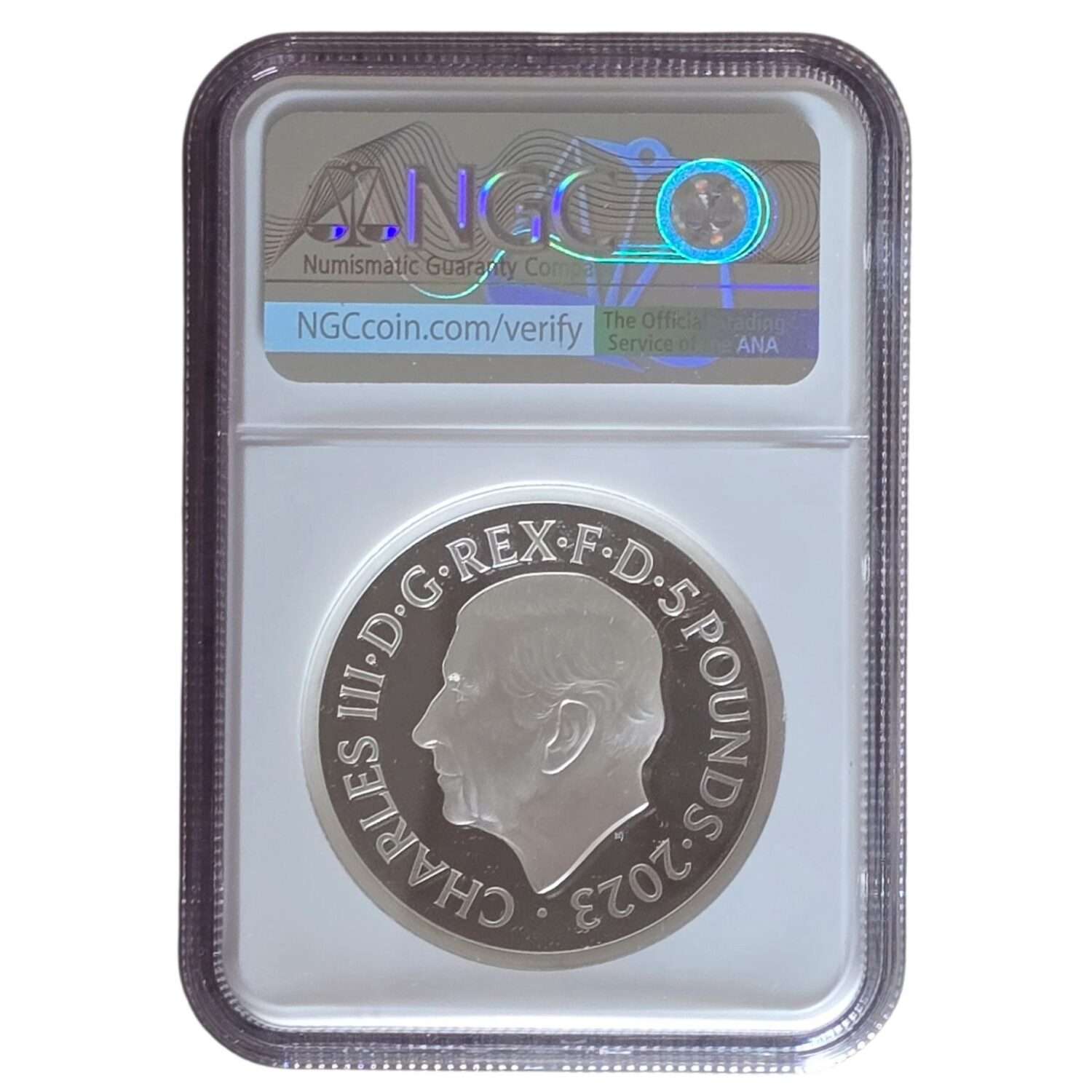 2023 UK Petition Crown - Quartered Arms 2 Oz Silver Proof PF69 NGC Graded