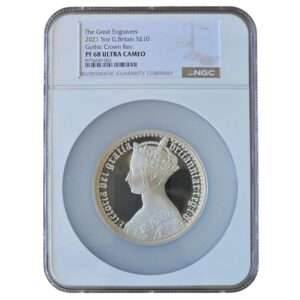 2021 UK The Gothic Crown - Victoria Portrait 5 Oz Silver Proof PF68 NGC Graded