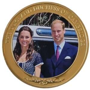 2012 Cook Islands - Duke and Duchess of Cambridge $1 Photographic Proof-like Coin in Capsule